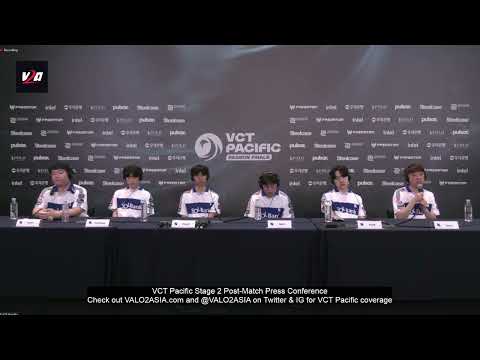 DRX (GENG vs. DRX) VCT Pacific Season Grand Finals Post-match Press Conference