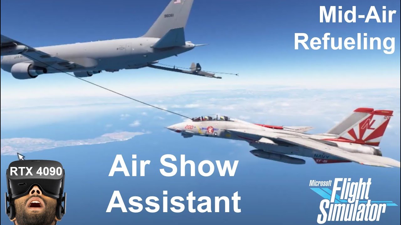 F-14 Air-to-Air Refueling Training in VR | Microsoft Flight Simulator