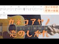 【ギターコード付き】カネコアヤノ/恋のしかた【アコギ弾いてみた】