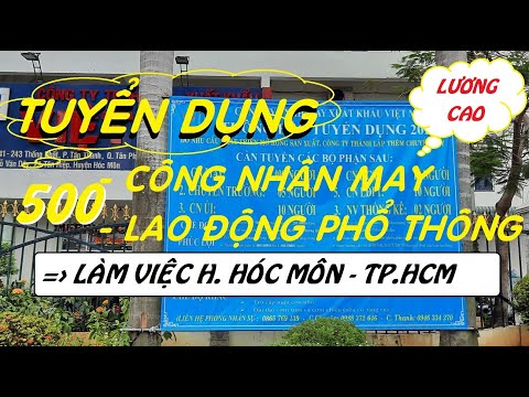 TUYỂN DỤNG CÔNG NHÂN MAY XUẤT KHẨU - LƯƠNG CAO | LÀM VIỆC H. HÓC MÔN - TP.HCM |@VIỆC LÀM CNC