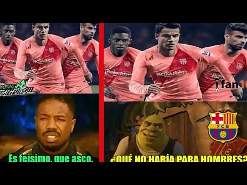 MEMES NUEVA CAMISETA ROSA DEL BARCELONA - COPIA DEL REAL MADRID - TERCERA EQUIPACIÓN