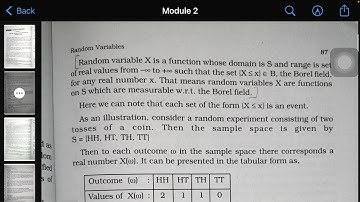 Module 2 Random variables