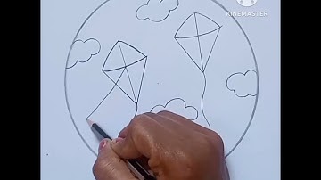 Makar Sankranti drawing easy|circle drawing #shorts #drawing #makarsankranti #art #viral #trending