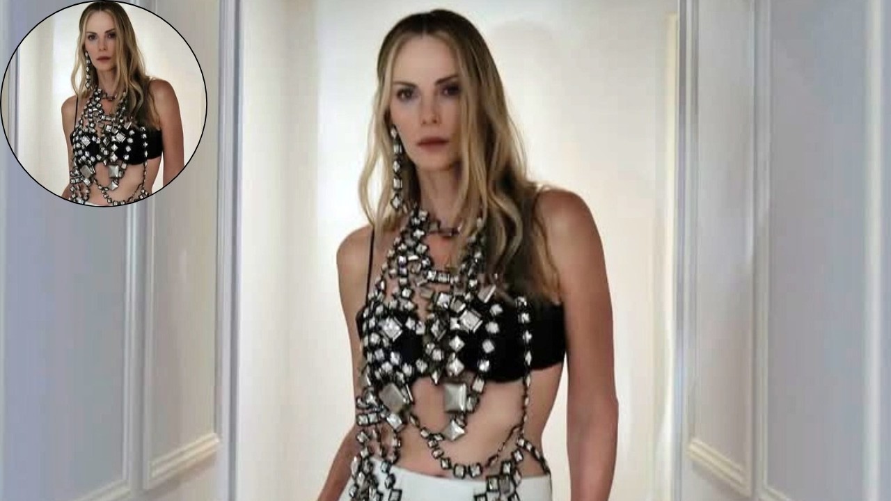 Charlize Theron Steps Out in Daring Top Made Entirely Out of Gems in Paris!