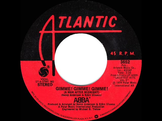 ABBA/GIMME!GIMME!GIMME! 1979'国内盤DISCOMATE PROMO12INCH Gimme
