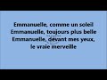 Francois valery  emmanuelle paroles