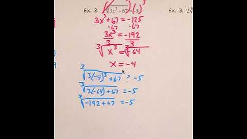 Solving Cube Root Equations