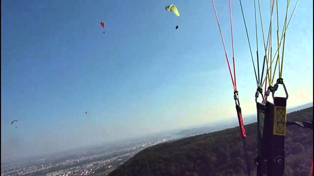 Óbuda Paragliding, flying over Budapest with SWING ARCUS 6 in October, 2010