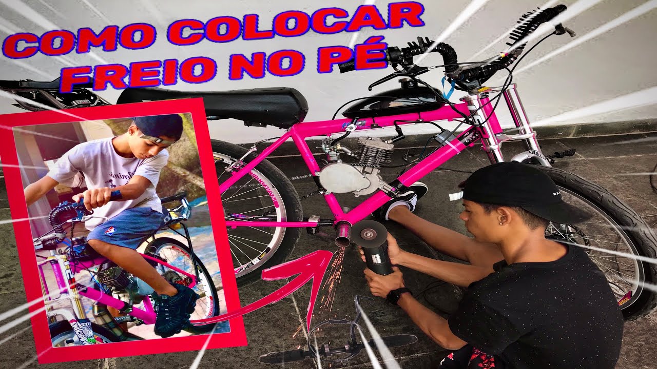 COMO COLOCAR FREIO NO PÉ * simples e fácil *