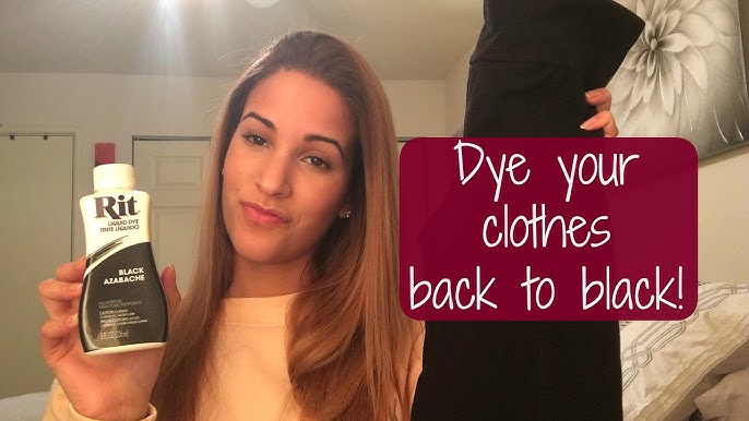 howto Dye Faded Clothes Back to Black with Rit #sustainablefashion #diy 