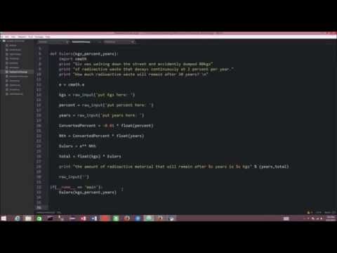 Python 2.7 Tutorial: 3.1 Functions and Modules continued