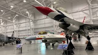 Hill AFB Aerospace Museum Utah, one area of their modern aircraft hangar.