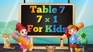 7 Table Learn The Table 7 For Kids