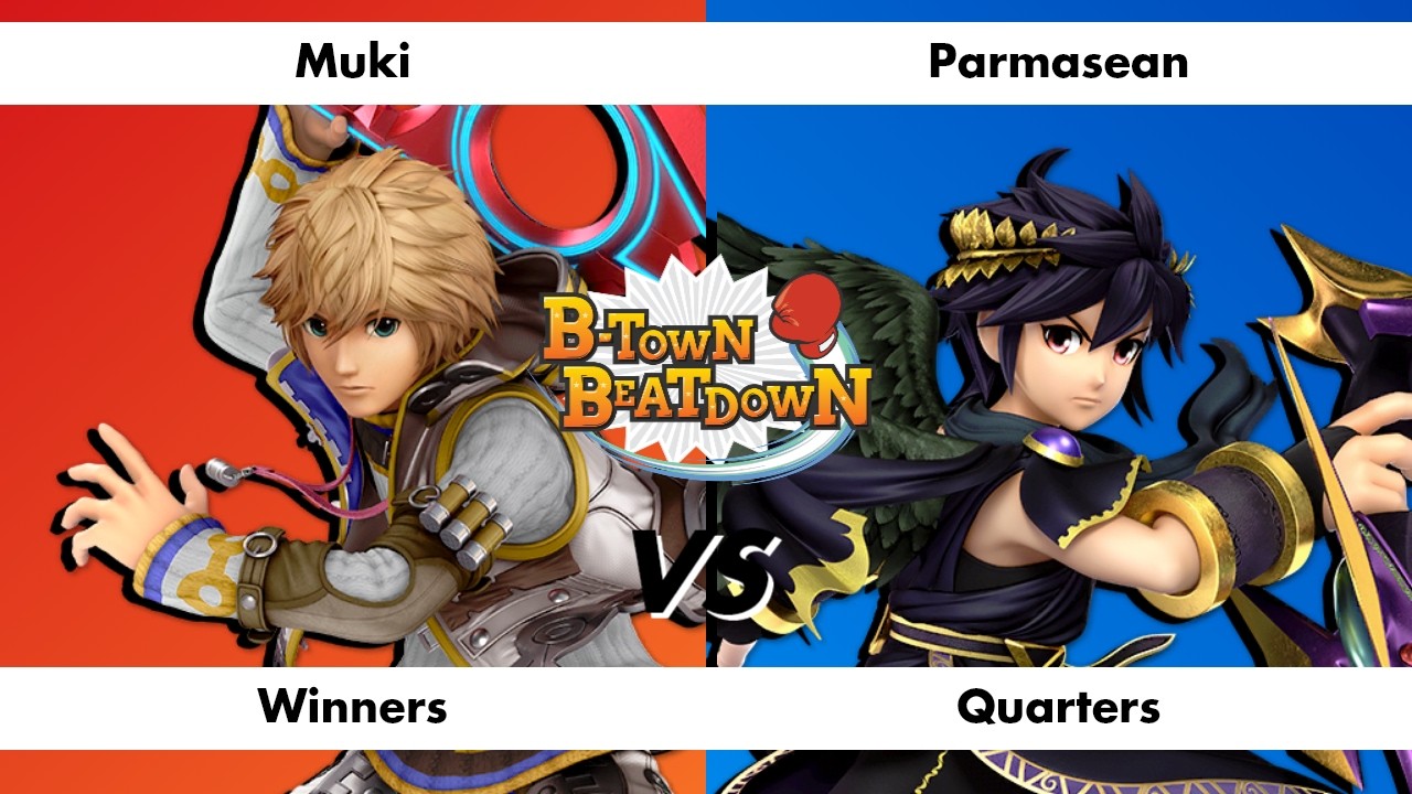 B-Town Beatdown 96 Winners Quarters: Muki (Shulk) vs Parmasean (Dark Pit)