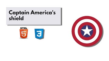 Captain America Shield Design Using  Only  HTML And CSS || CSS Animation || The Terminal Boy