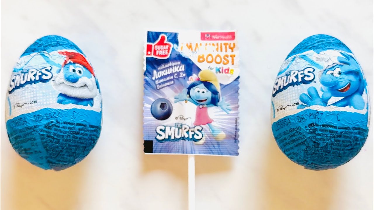 ASMR Smurfs Surprise Egg Opening 