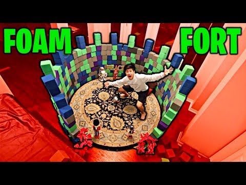 FOAM FORT made of Trampoline Park Foam!