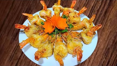 Cách Làm Tôm Chiên Hồng Hạc Giòn Rụm Đẹp Mắt Ai Cũng Mê