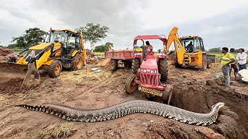 Mahindra 475 DI Tractor Stuck Mud Two Jcb 3dx Pulling Out Tractor | Jcb Video | Jcb Tractor Stuck 