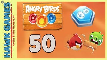 Angry Birds Stella POP Bubble Shooter Level 50 - Walkthrough, No Boosters