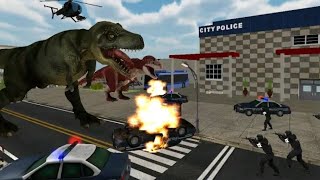 Best Dino Games - Dinosaur Simulator City Attack Android Gameplay screenshot 5