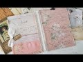 Make a beautiful Ephemera Clipboard Folder from vintage books - craft with me