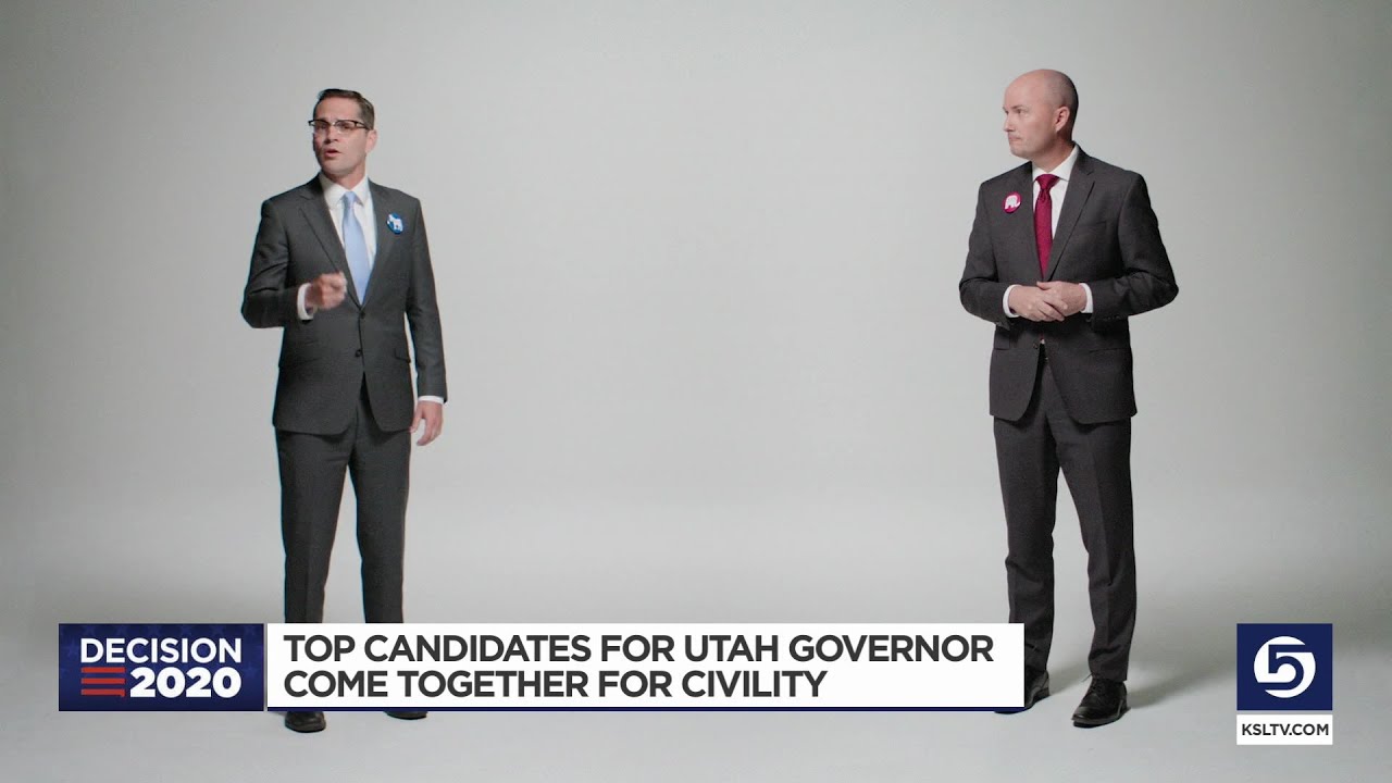 Political Opponents For Utah Governor Release Joint Ads Calling For Civility