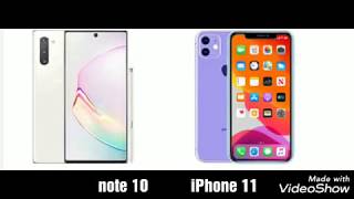 مقارنة بين أبل iPhone 11 و سامسونج Galaxy Note 10