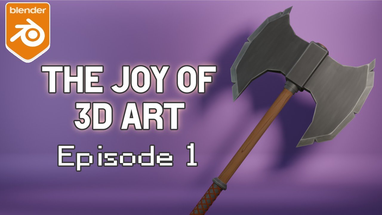 The Joy Of 3d Art Ep 1 Making A Double Sided Axe Live Stream Youtube