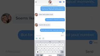 Realistic Tinder Chat Animation 02  #freelance #tinder #chat
