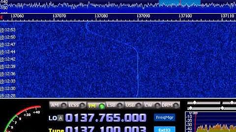 strange narrow signal spike travels APT band using SDR radio