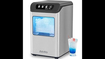 Amazing Ice! Best Ice Machine for Counter Top - Aeitto Nugget Ice Maker