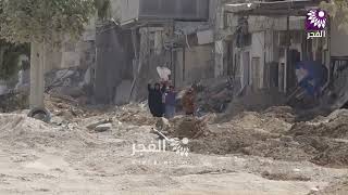 الاحتلال يقوم بإخلاء عائلة من منزلها في مخيم نورشمس شرق طولكرم.