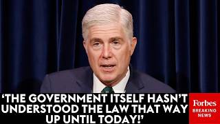 'Maybe It Is Too Late': Neil Gorsuch Snaps At Attorney After Questioning His Statute Interpretation