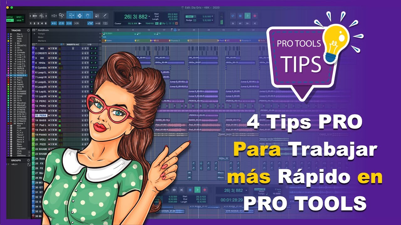 4 Tips PRO Para Trabajar más Rápido en PRO TOOLS - YouTube