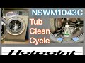 Hotpoint NSWM1043C, Tub Clean Cycle @The Laundry Centre @servisslimline @Bunky’s Workshop