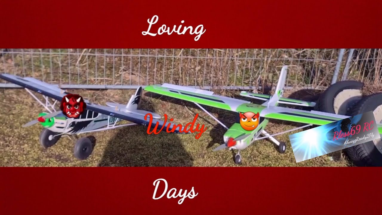 Loving Windy Days | FMS Ranger 1800 & Piper PA-18 - WIND RESISTANCE
