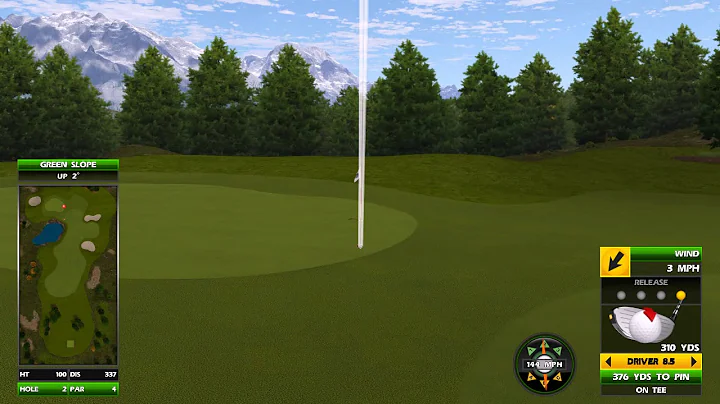 Golden Tee Great Shot on Grand Teton!