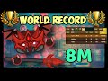 STARVE.IO🌹 | 8,000,000 WORLD RECORD👑 | VAMPIRE MODE | [SEASON 4]🔥