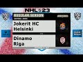 KHL - Jokerit vs Dinamo Riga - Season 2022/23 - NHL 23