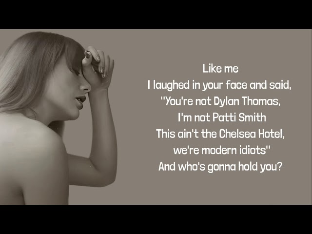 Taylor Swift - The Tortured Poets Department lyrics class=