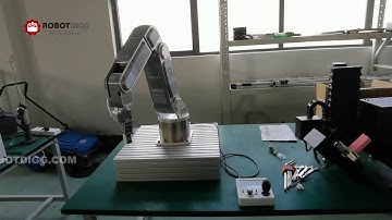RobotDigg 6 dof robot arm and 5-axis cnc engraver