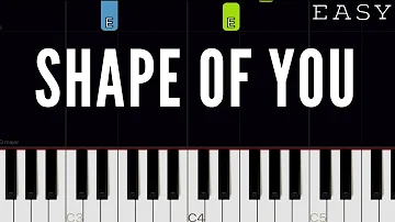 Ed Sheeran - Shape Of You | EASY Piano Tutorial