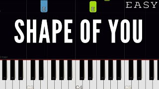 Ed Sheeran - Shape Of You | EASY Piano Tutorial Resimi