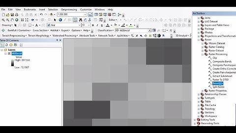 How to Resample DEM to new cell size