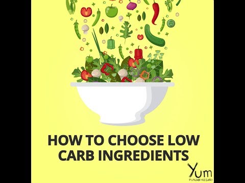 Como escolher Low Carb Ingredientes