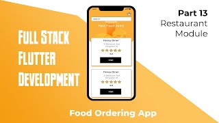 Flutter Food Ordering App - Part 13 Restaurant Module screenshot 5