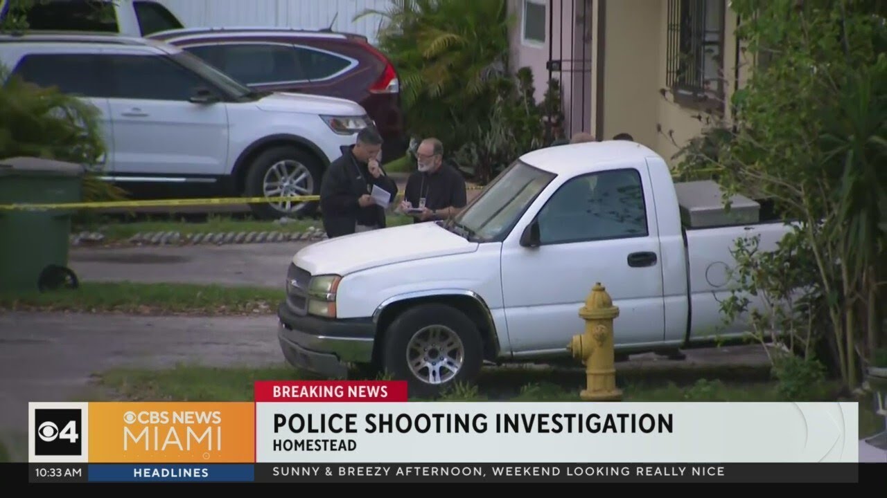 Police shooting investigation underway in Homestead - YouTube