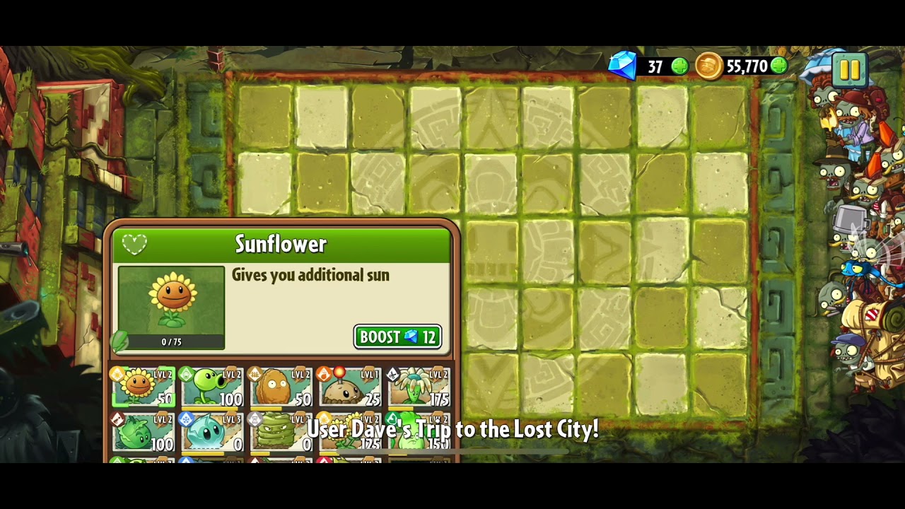 Plants vs Zombies 2 - Lost City Day 26 - YouTube