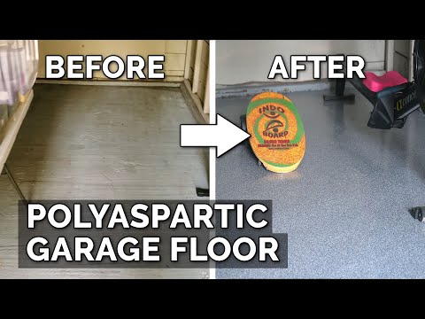 Polyaspartic Garage Floor Coating Start to Finish!